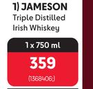 Jameson Triple Distilled Irish Whisky-750ml