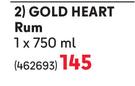 Gold Heart Rum-750ml