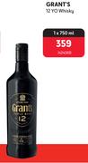 Grant's 12 YO Whisky-750ml