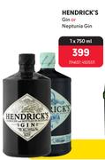 Hendrick's Gin Or Neotunia Gin-750ml