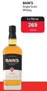 Bain's Single Grain Whisky-750ml