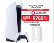 Sony Play Station 5 Glacier White-On 250GB Home Internet L TopUp