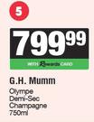 G.H.Mumm Olympe Demi Sec Champagne-750ml