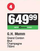 G.H.Mumm Grand Cordon Brut Champagne-750ml