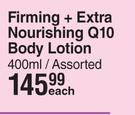 Nivea Firming + Extra Nourishing Q10 Body Lotion Assorted-400ml Each