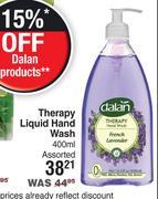 Dalan Therapy Liquid Hand Wash Assorted-400ml