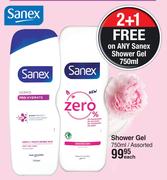 Sanex Shower Gel Assorted-750ml Each