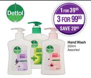Dettol Hand Wash Assorted-200ml Each