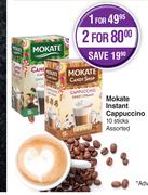 Mokate Insant Cappuccino 10 Sticks Assorted-For 1