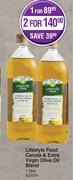 Lifestyle Food Canola & Extra Virgin Olive Oil Blend-1L