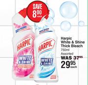Harpic White & Shine Thick Bleach Assorted-750ml Each