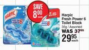 Harpic Fresh Power 6 Toilet Block Assorted-35g Each