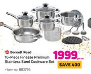 Bennett Read 16 Piece Finesse Premium Stainless Steel Cookware Set-Per Set