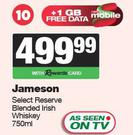 Jameson Select Reserve Blended Irish Whisky-750ml