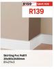 Skirting PVC Po811 20 x 80 x 2400mm 81421143