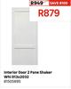 Interior Door 2 Panel Shaker (White) 813 x 2032 81505895