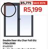 Double Door Alu Charcoal Full Glz 1790 x 2090 81489161