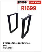 U-Shape Table Leg Set (Steel)500 81496302