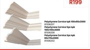 Polystyrene Cornice (4 Pack) 100 x 95 x 2000 8150620
