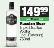 Russian Bear Triple Distilled Vodka-750ml