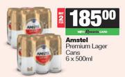 Amstel Premium Lager Cans-For 2 x 6 x 500ml