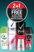Shield Anti-Prespirant Deodorant Spray For Men Or Women Assorted-150ml Each