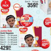 Huggies Gold Nappies Jumbo Bale-Per Bale