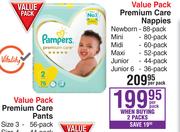 Pampers Premium Care Nappies Value Pack-Per Pack