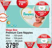Pampers Premium Care Nappies Mega Box-Per Box