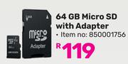 HK Vision 64GB Micro SD With Aapter