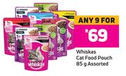 Whiskas Cat Food Pouch Assorted-For 9 x 85g