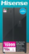 Hisense 514L Side By Side Fridge/Freezer H670SMIB-WD
