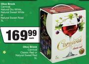 Olive Brook Carnival Classic Red Or Natural Sweet Red-5L Each