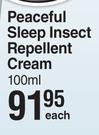 Peaceful Sleep Insect Repellent Cream-100ml Each