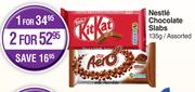 Nestle Chocolate Slabs Assorted-For 2 x 135g