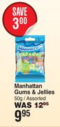 Manhattan Gums & Jellies Assorted-50g