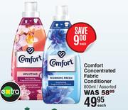 Comfort Concentrated Fabric Conditioner Assorted-800ml Each
