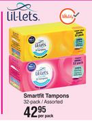 Lil-Lets Smartfit Tampons Assorted-32 Per Pack  