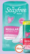 Stayfree Maxi Pads-Per Pack  