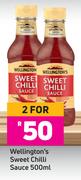 Wellington's Sweet Chilli Sauce-For 2 x 500ml