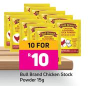 Bull Brand Chicken Stock Powder-For 10 x 15g