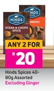Hinds Spices Assorted-For Any 2 x 40-80g