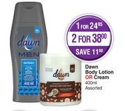 Dawn Body Lotion Or Cream Assorted-400ml