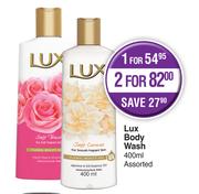 Lux Body Wash Assorted-400ml