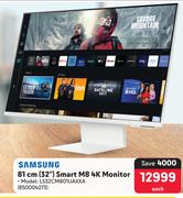 Samsung 81cm (32") Smart M8 4K Monitor LS32CMB01UAXXA