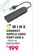 Winx Connect Simple USB3 Port HUB 4
