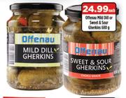 Offenau Mild Dill Or Sweet & Sour Gherkins-680g Each