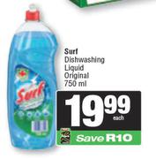 Surf Dishwashing Liquid Original-750ml