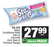 Sta Soft Fabric Conditioner Refill Assorted-500ml