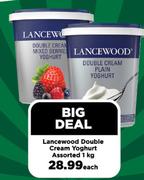 Lancewood Double Cream Yoghurt Assorted-1Kg Each
